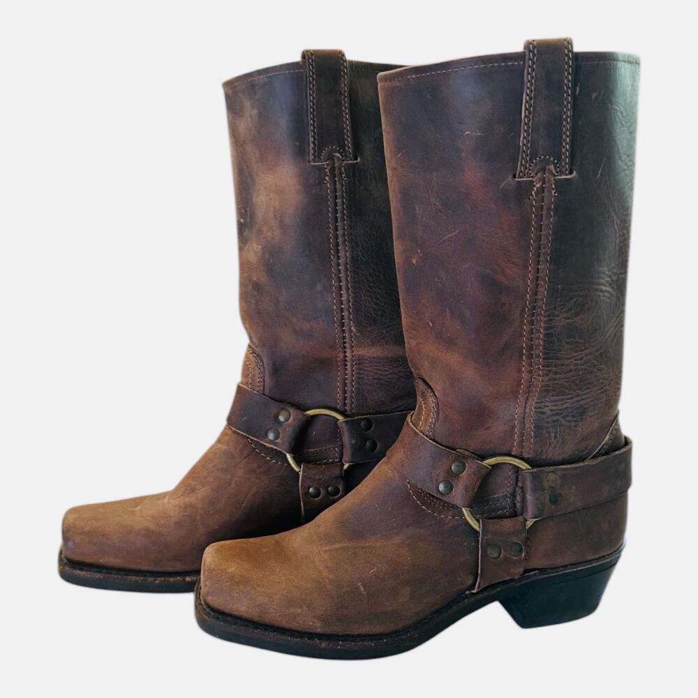Frye Women's Br Leather Soletech Neoprene Boots Size 7 1/2 M Oil Resistant USA